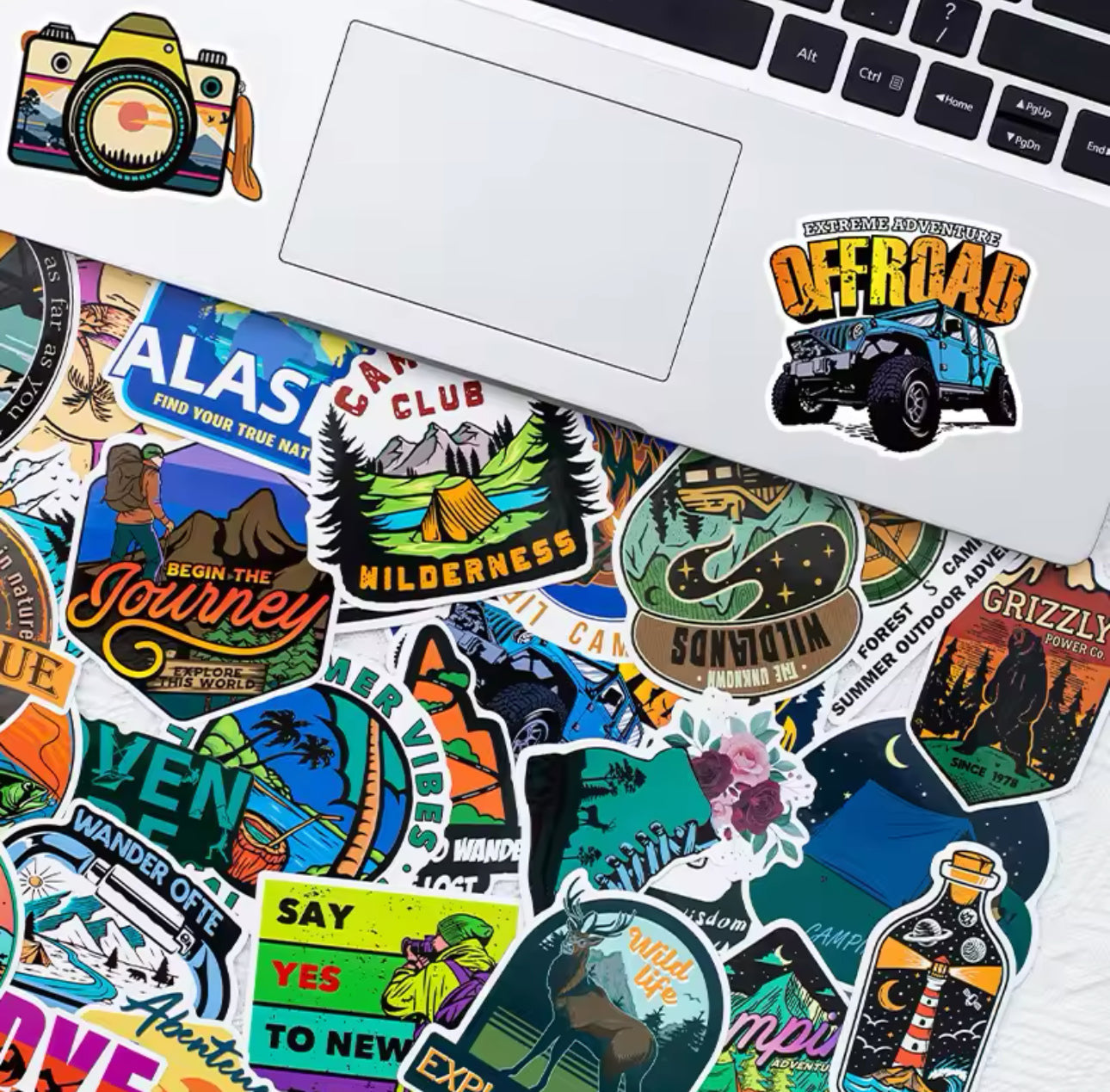 Off-road Travel Stickers - 50pcs