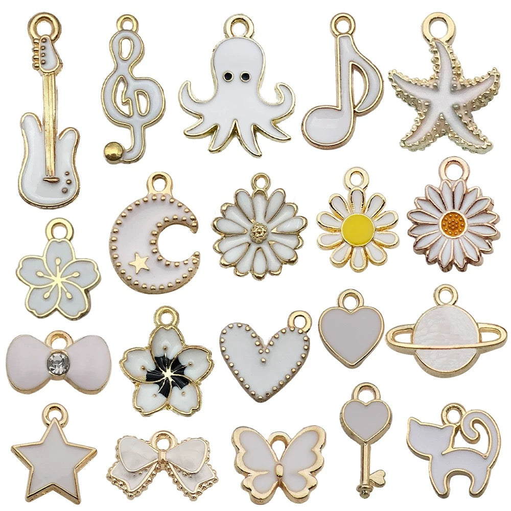 Mixed 20 Pcs DIY Jewelry Making Charms