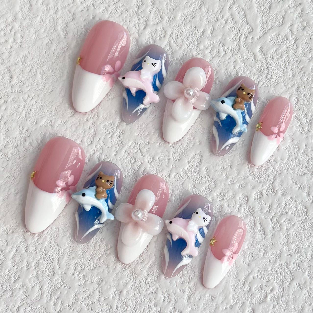 Kitty Cat Cruise Press-on Nail