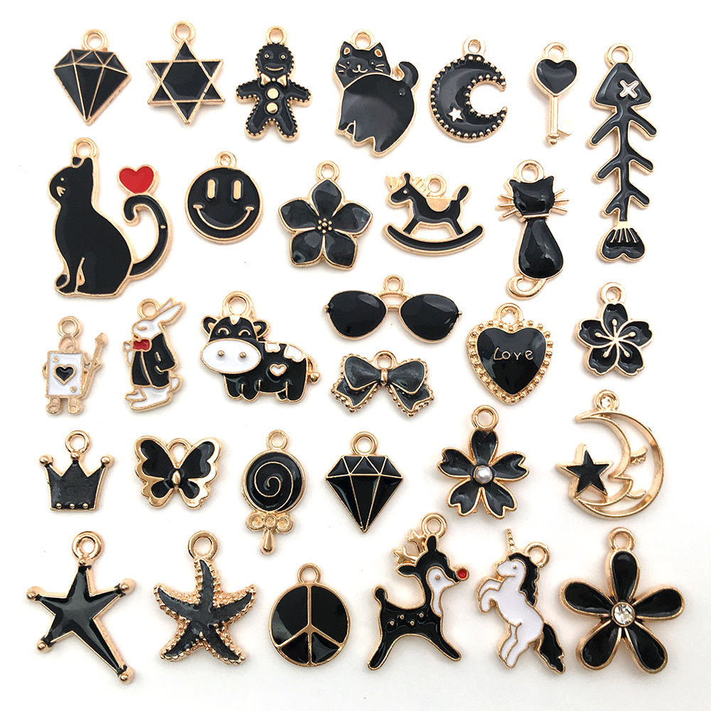 Mixed 30 Pcs DIY Jewelry Making Charms