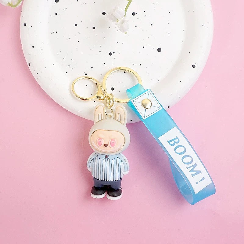 Kawaii Labubu Keychain - Adorable Charm for Keys & Bags