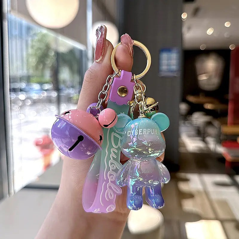 Colorful Little Bear Keychain