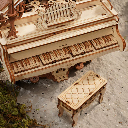 Magic Piano Music Box 3D Wooden Puzzle - DIY Home Decor Gift