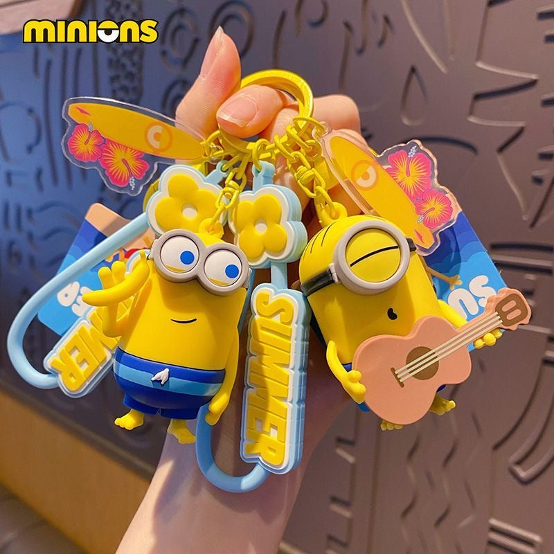 Cute Minion Keychain – Fun Cartoon Accessory, Backpack Charm & Gift