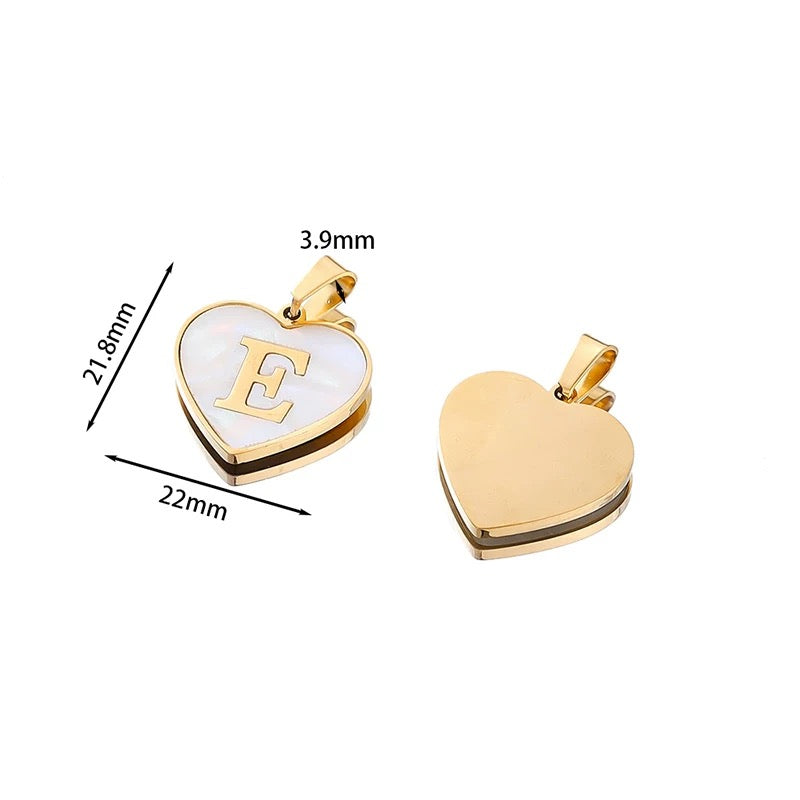 Elegantes dijes con forma de corazón para hacer joyas