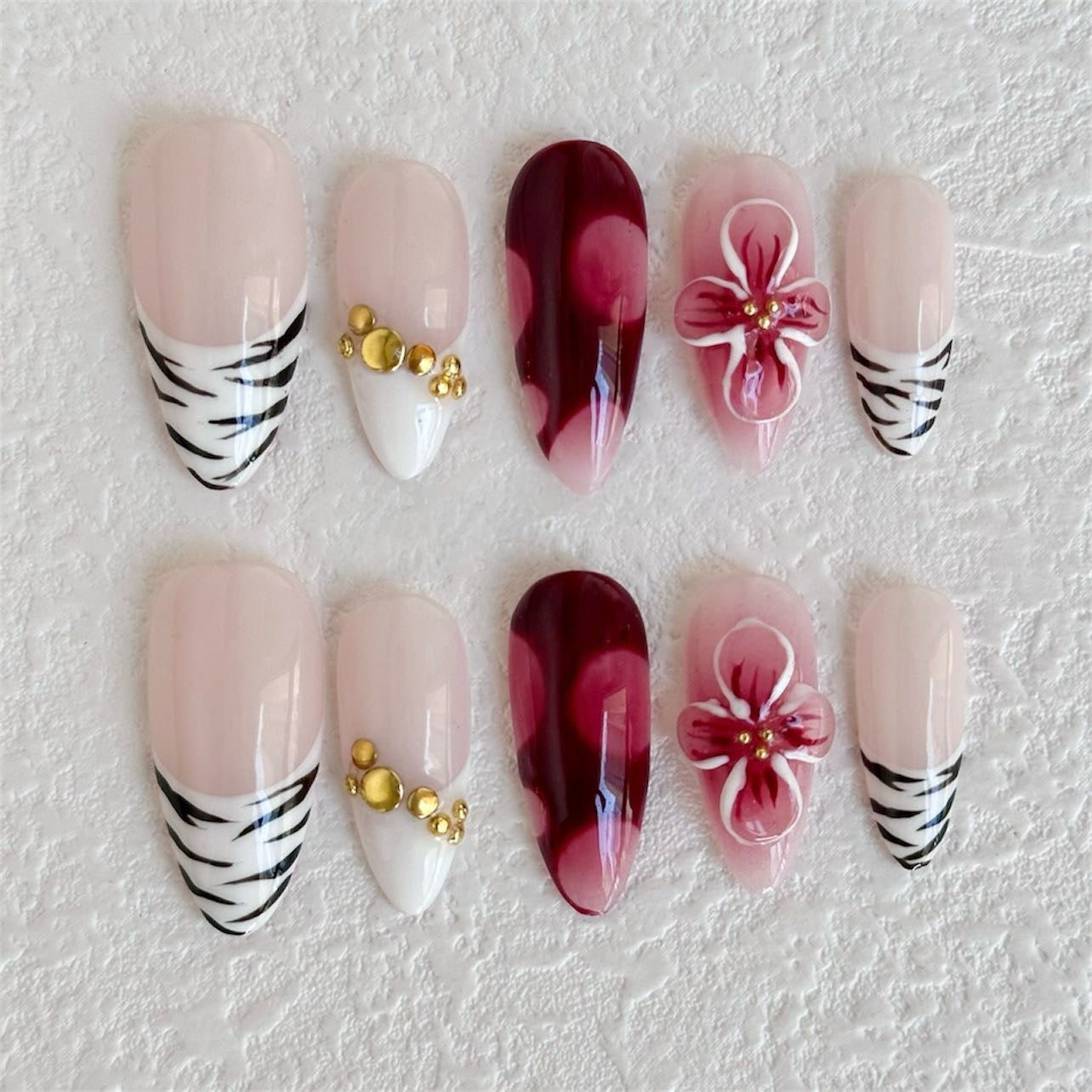 Red Zebra Nails