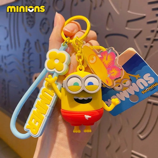 Cute Minion Keychain – Fun Cartoon Accessory, Backpack Charm & Gift