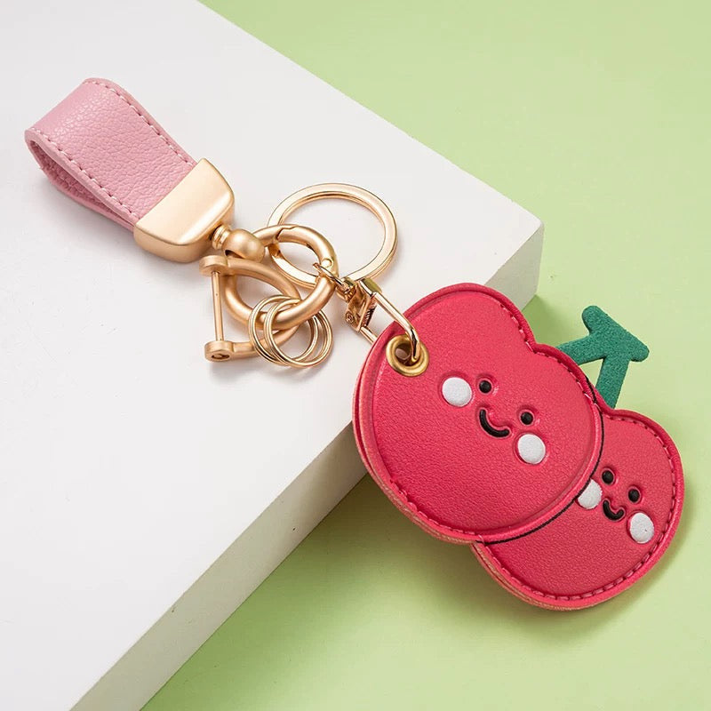 Creative PU Leather Access Card Keychain