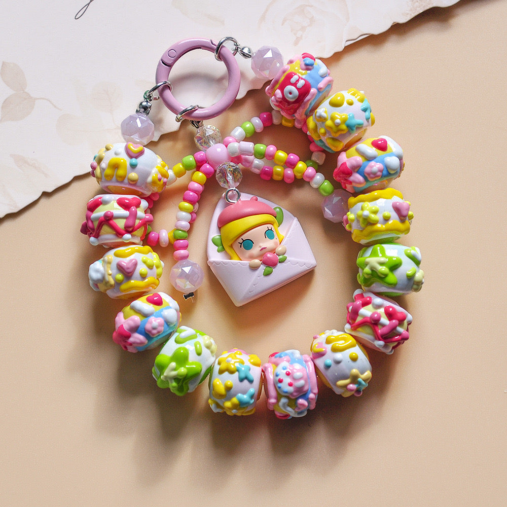 Handmade Beaded Love Letter Phone Lanyard