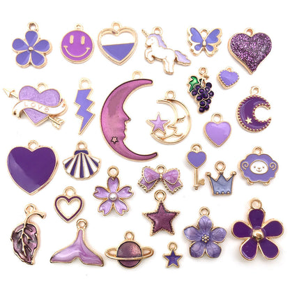 Mixed 30 Pcs DIY Jewelry Making Charms