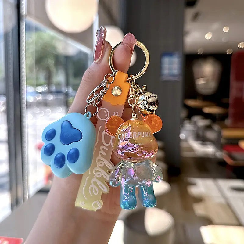 Colorful Little Bear Keychain