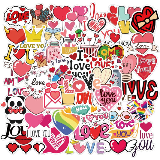 Valentine's Day Stickers - 50Pcs