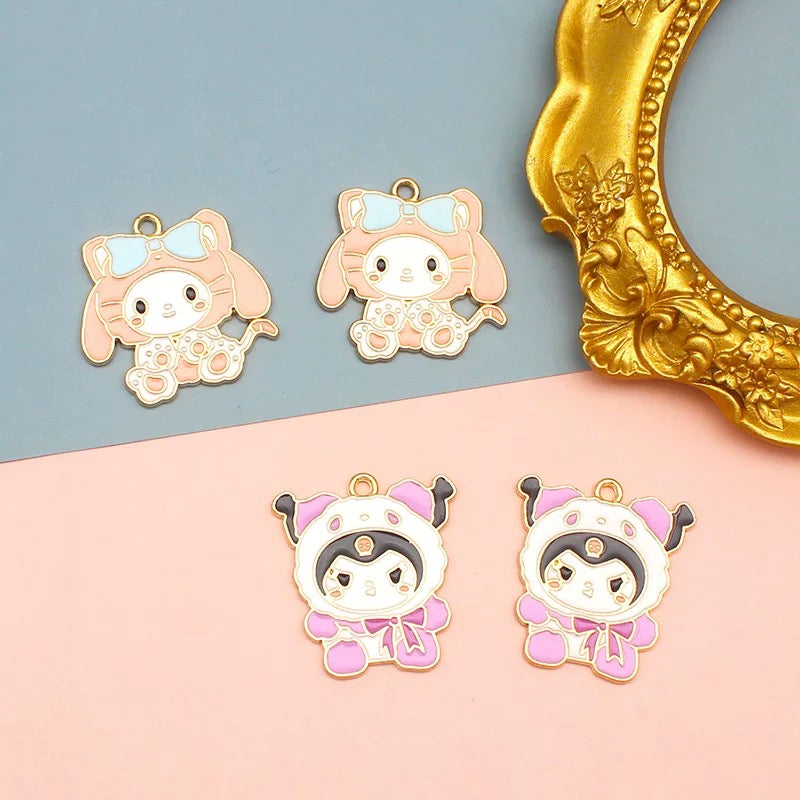 Charms en alliage Sanrio mignons pour la fabrication de bijoux