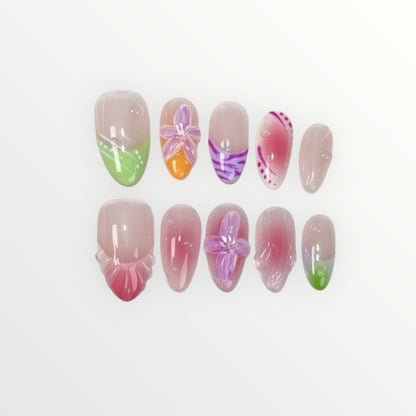 Spring Floral Whispers Press-on Nails