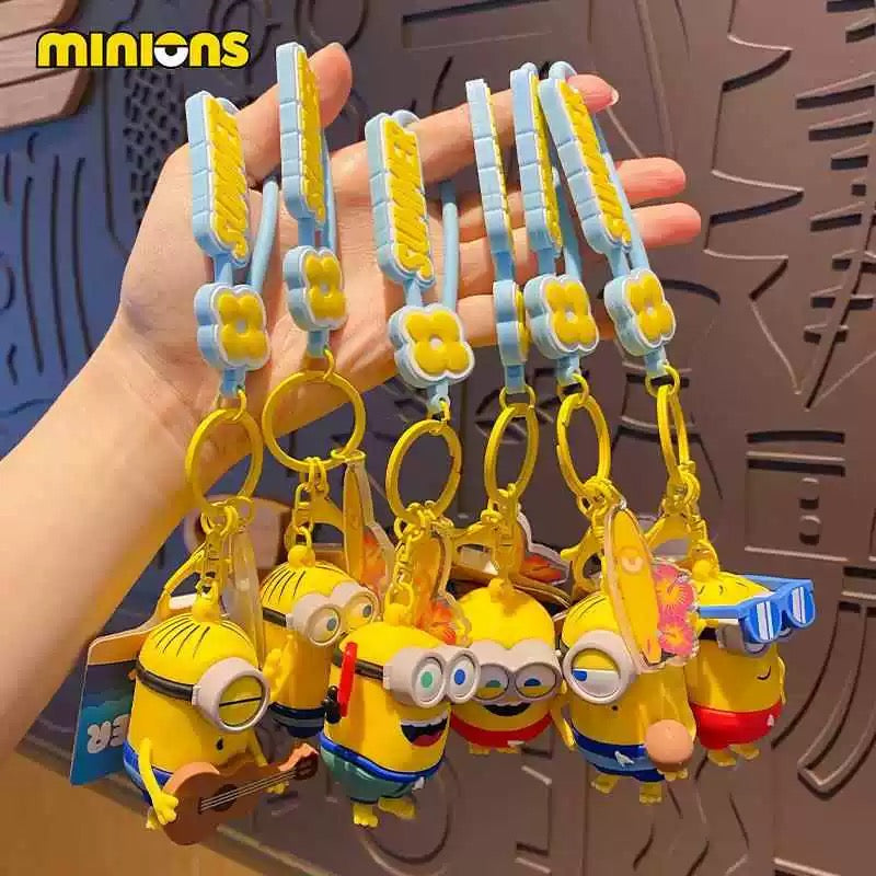 Cute Minion Keychain – Fun Cartoon Accessory, Backpack Charm & Gift