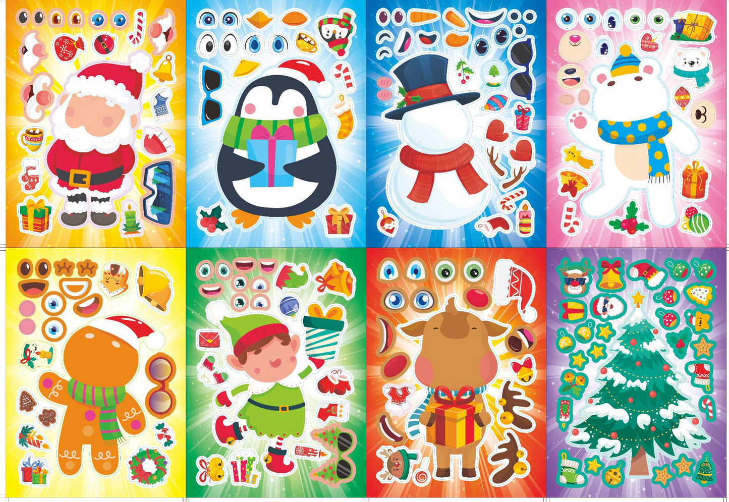 Festive Fun Christmas DIY Stickers - 30 Sheets