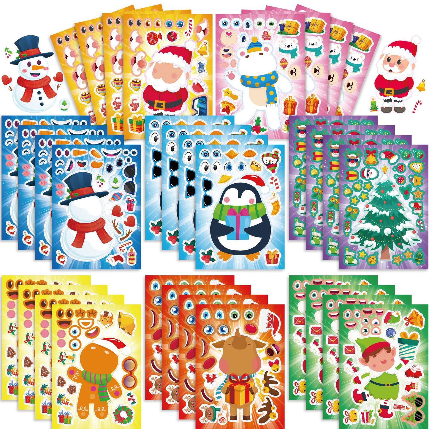 Festive Fun Christmas DIY Stickers - 30 Sheets