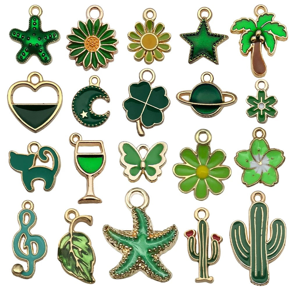 Mixed 20 Pcs DIY Jewelry Making Charms