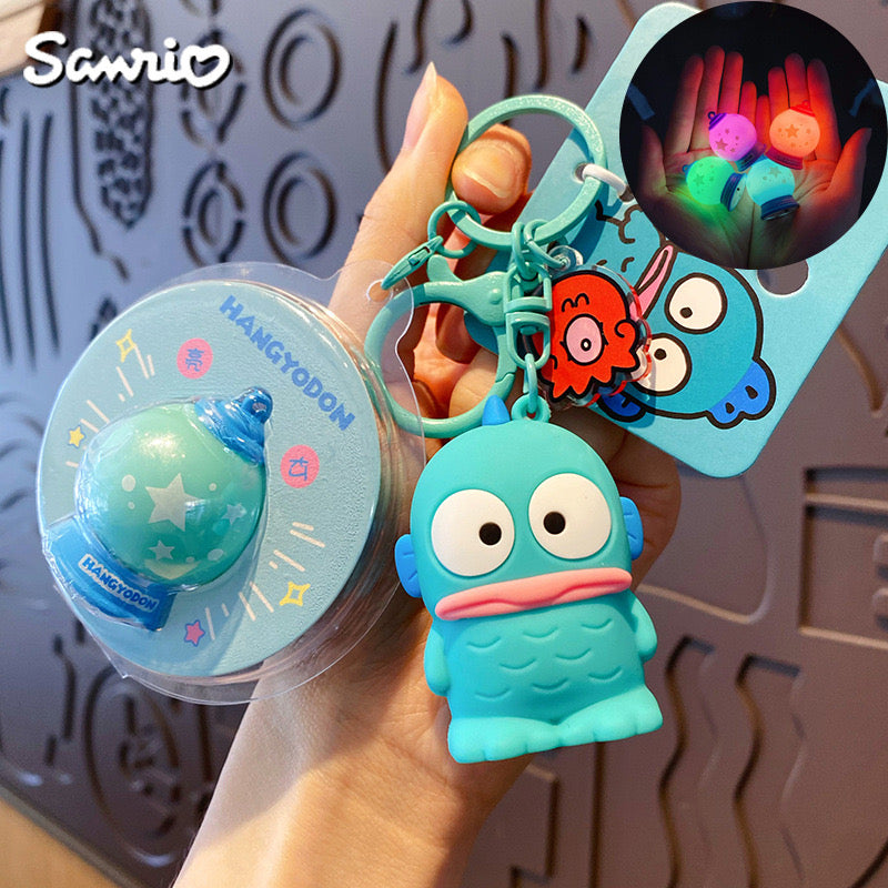 Llavero de Sanrio con el planeta brillante: bonito colgante y dije para bolso con dibujos animados