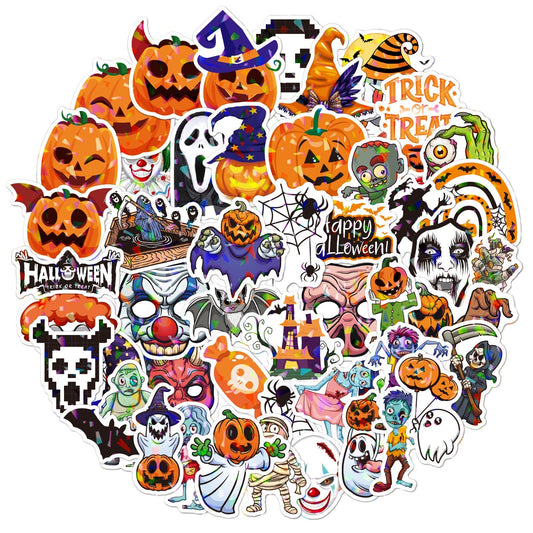 Halloween Stickers - 50Pcs