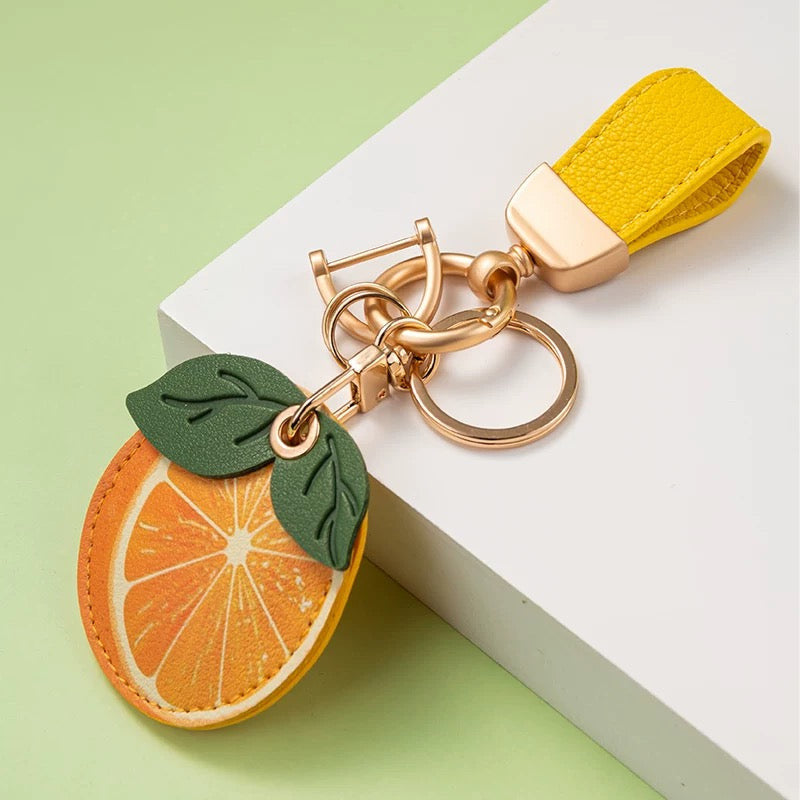 Creative PU Leather Access Card Keychain