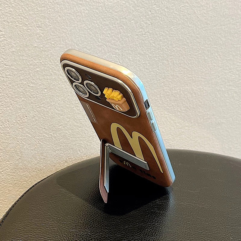 Creative Vintage Brown M Fries Phone Case