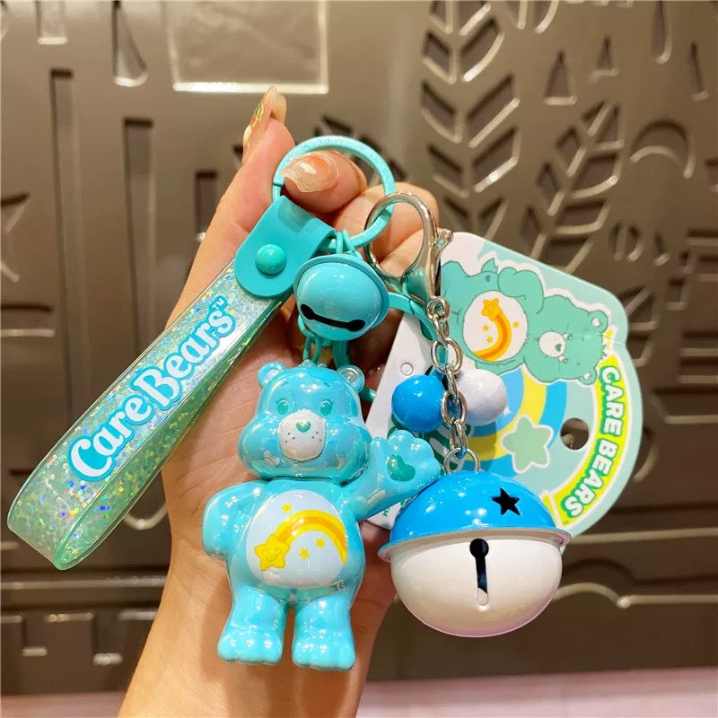 Porte-clés plaqué mignon Care Bears