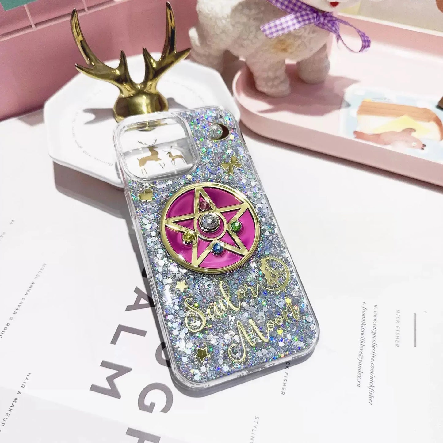 Handmade Glitter Sailor Moon Sparkle Phone Case