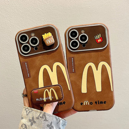 Creative Vintage Brown M Fries Phone Case