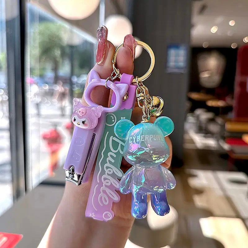 Colorful Little Bear Keychain