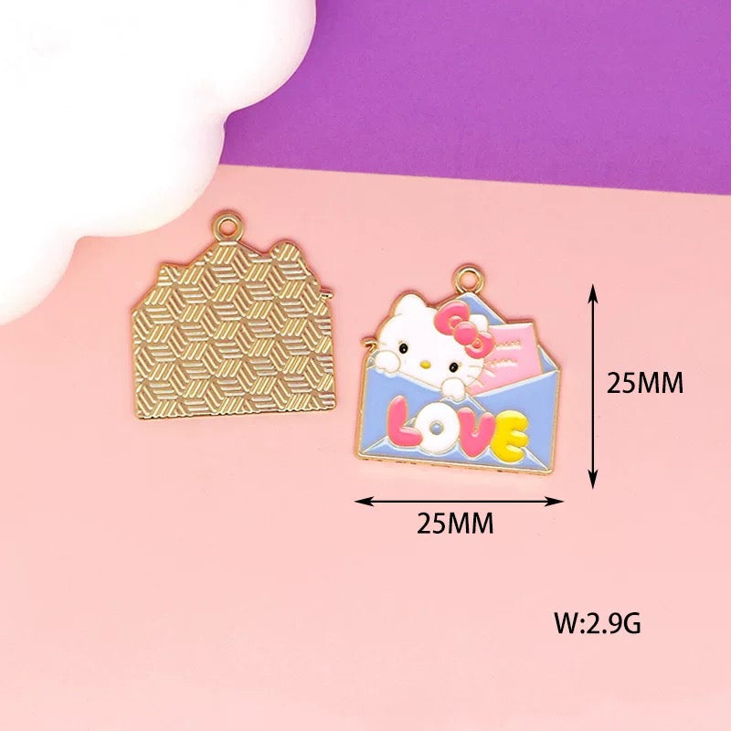 Adorable Kitty Alloy Charms for Jewelry Making