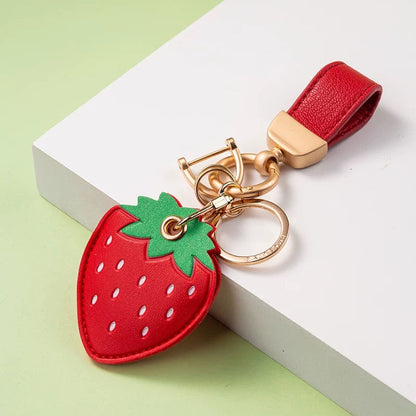 Creative PU Leather Access Card Keychain