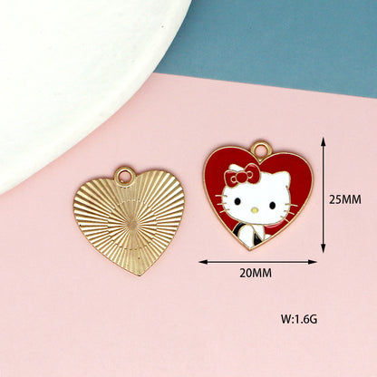 Adorable Hello Kitty Enamel Charms for DIY Jewelry Making