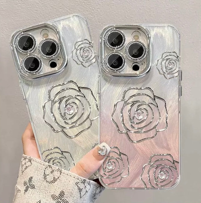 Luxury Camellia Shockproof Phone Case