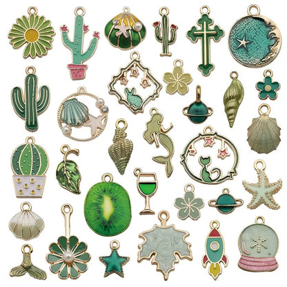 Mixed 31 Pcs DIY Jewelry Making Charms