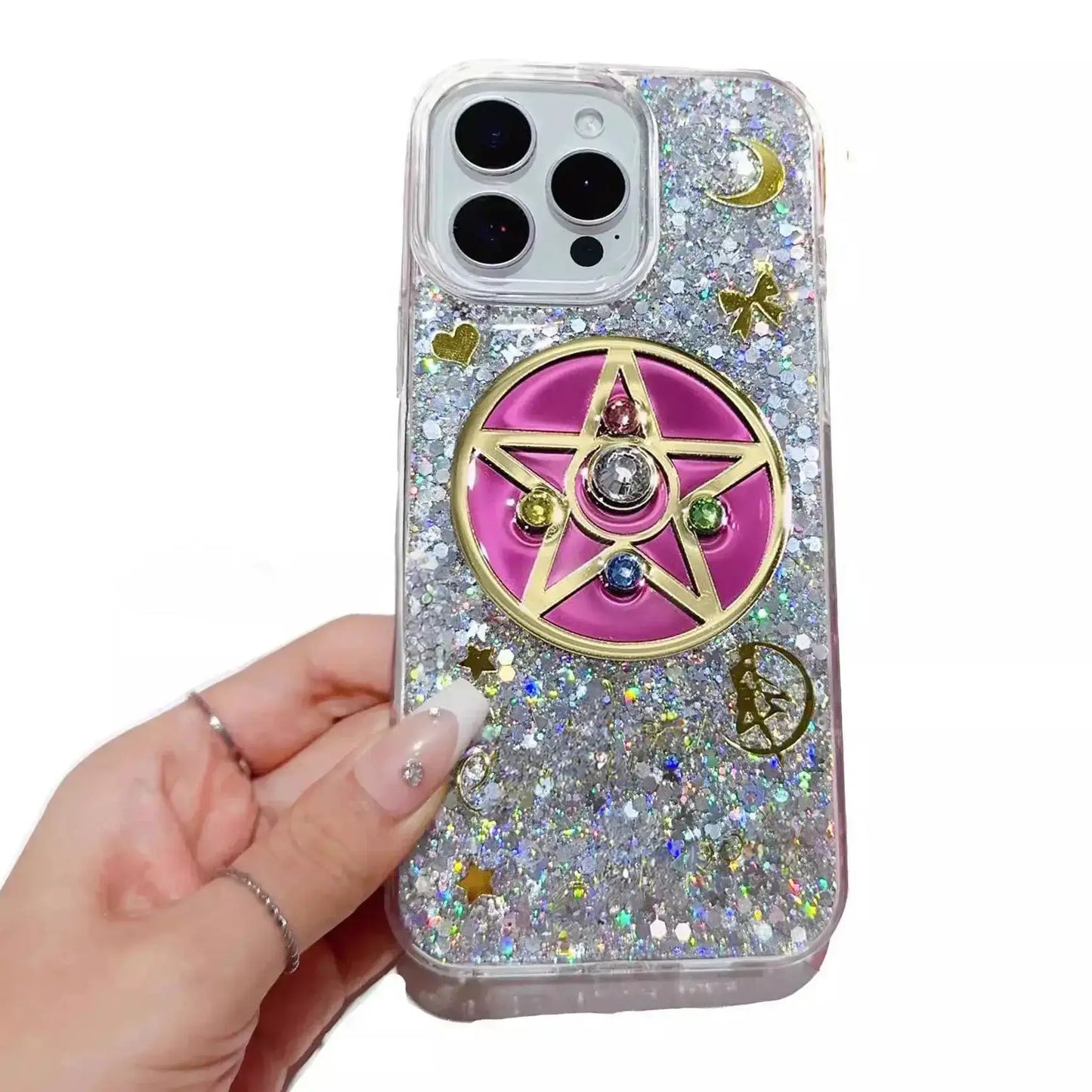 Handmade Glitter Sailor Moon Sparkle Phone Case