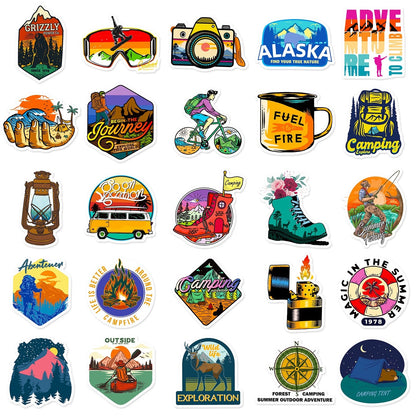 Off-road Travel Stickers - 50pcs