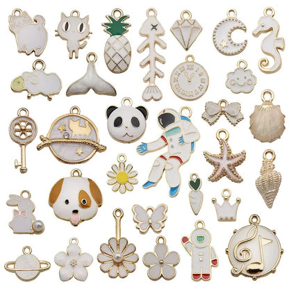 Mixed 31 Pcs DIY Jewelry Making Charms