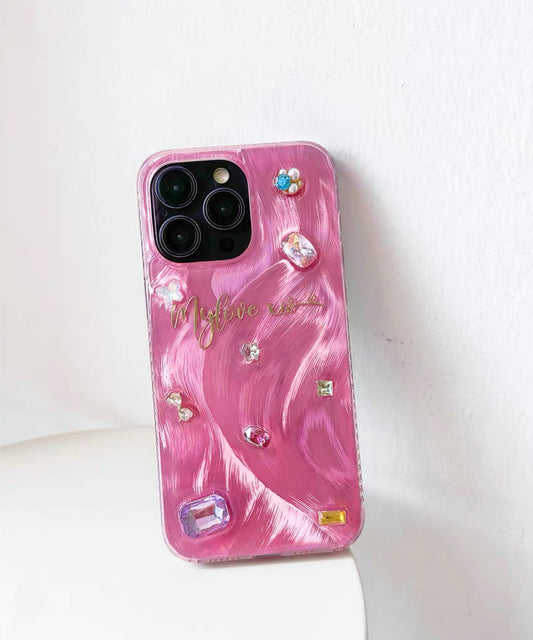 Funda de teléfono personalizada con diamantes de imitación