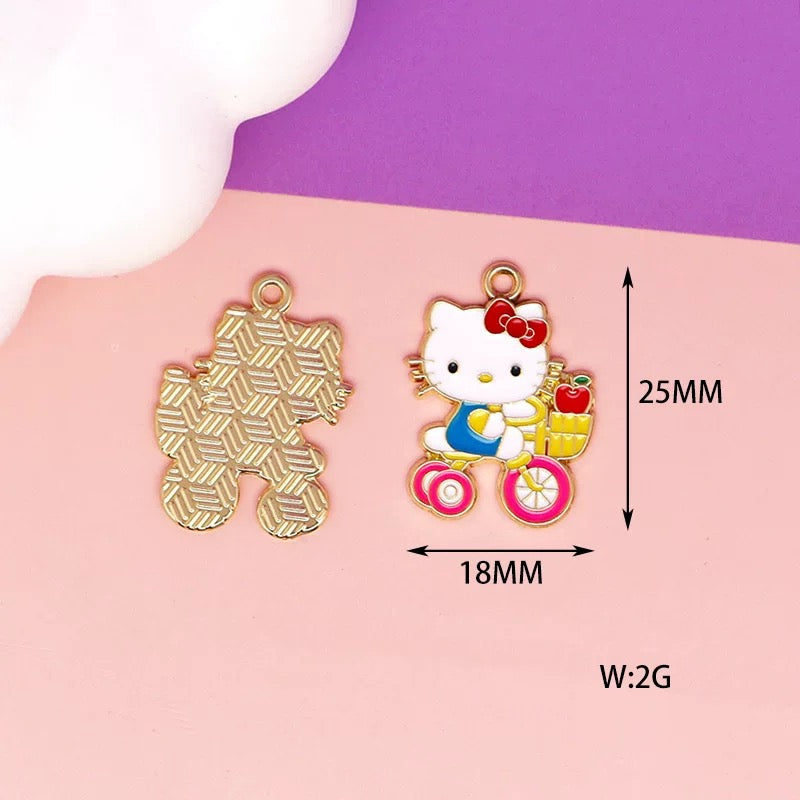 Adorable Kitty Alloy Charms for Jewelry Making