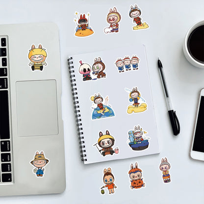 Cute Cartoon Labubu Stickers - 50 Pcs