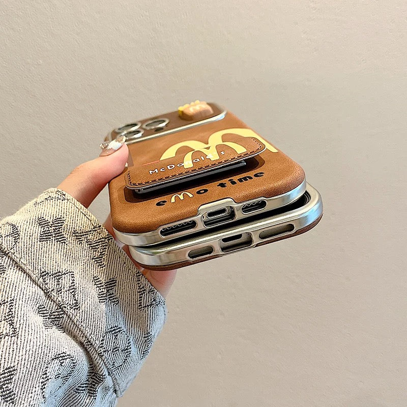 Creative Vintage Brown M Fries Phone Case