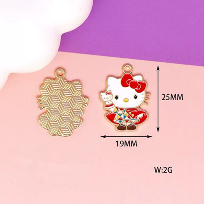 Adorable Kitty Alloy Charms for Jewelry Making