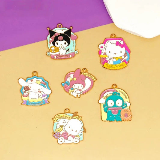 Cute Sanrio Alloy Charms for Jewelry Making