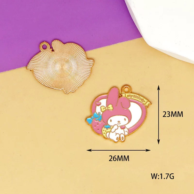 Charms en alliage Sanrio mignons pour la fabrication de bijoux