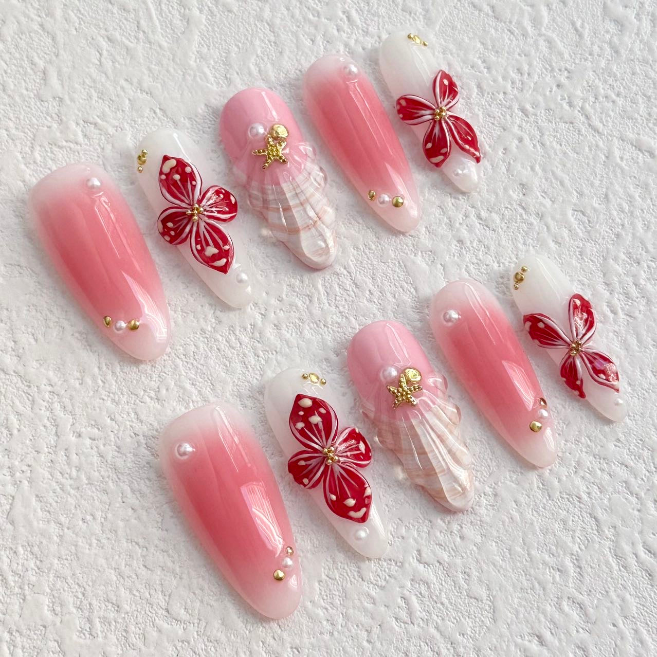 Blossom Floral Elegance Press-on Nails