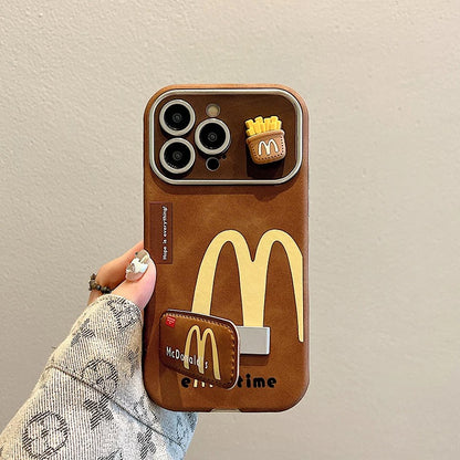 Creative Vintage Brown M Fries Phone Case