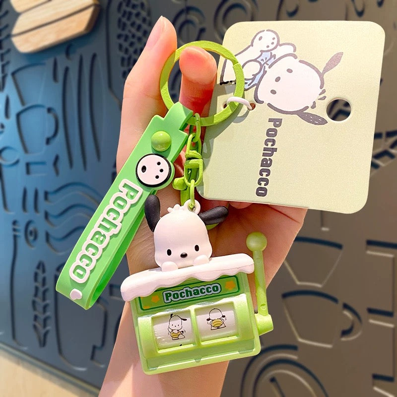 Sanrio Cute Slot Machine Keychain