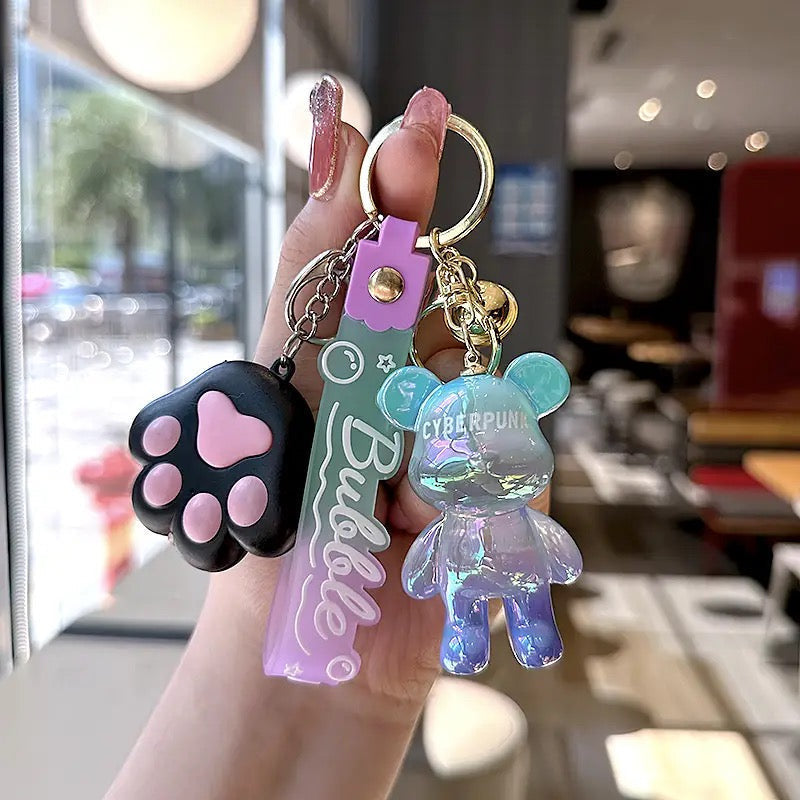 Colorful Little Bear Keychain