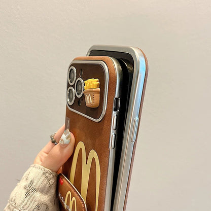 Creative Vintage Brown M Fries Phone Case